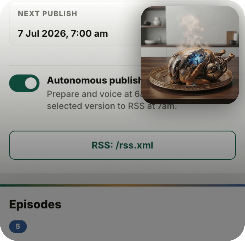 The A.I. Bot Roast Podcast. Fully Autonomous. project thumbnail